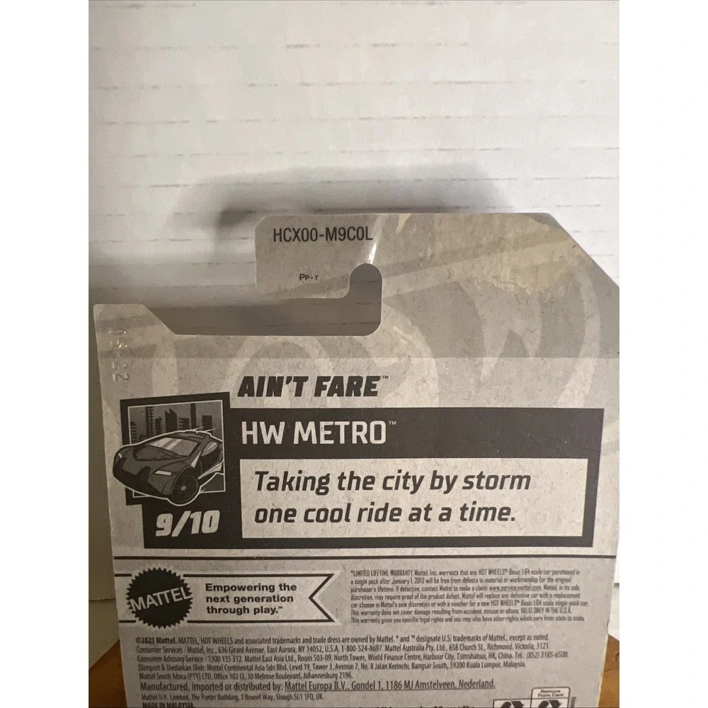 2022‎ Hot Wheels 77/250 Aint Fare HW Metro 9/10 Blue